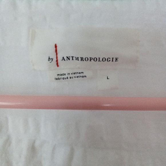 Anthropologie Banded Surplice V - Neck Blouse White Size Large - Picture 3 of 13